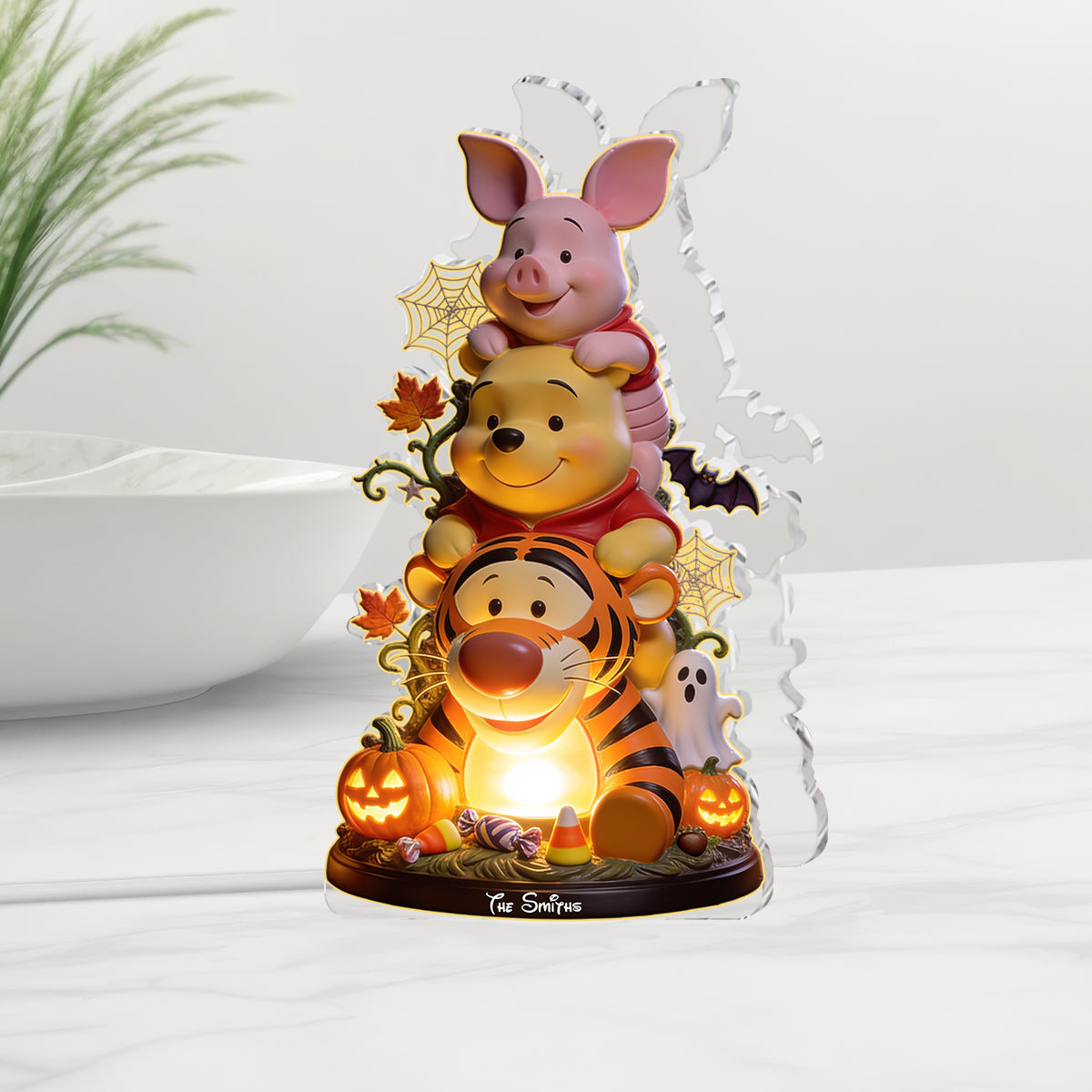 Personalized Acrylic LED Night Light for Kids Halloween Gift Acrylic LED Night Light GradoCreations