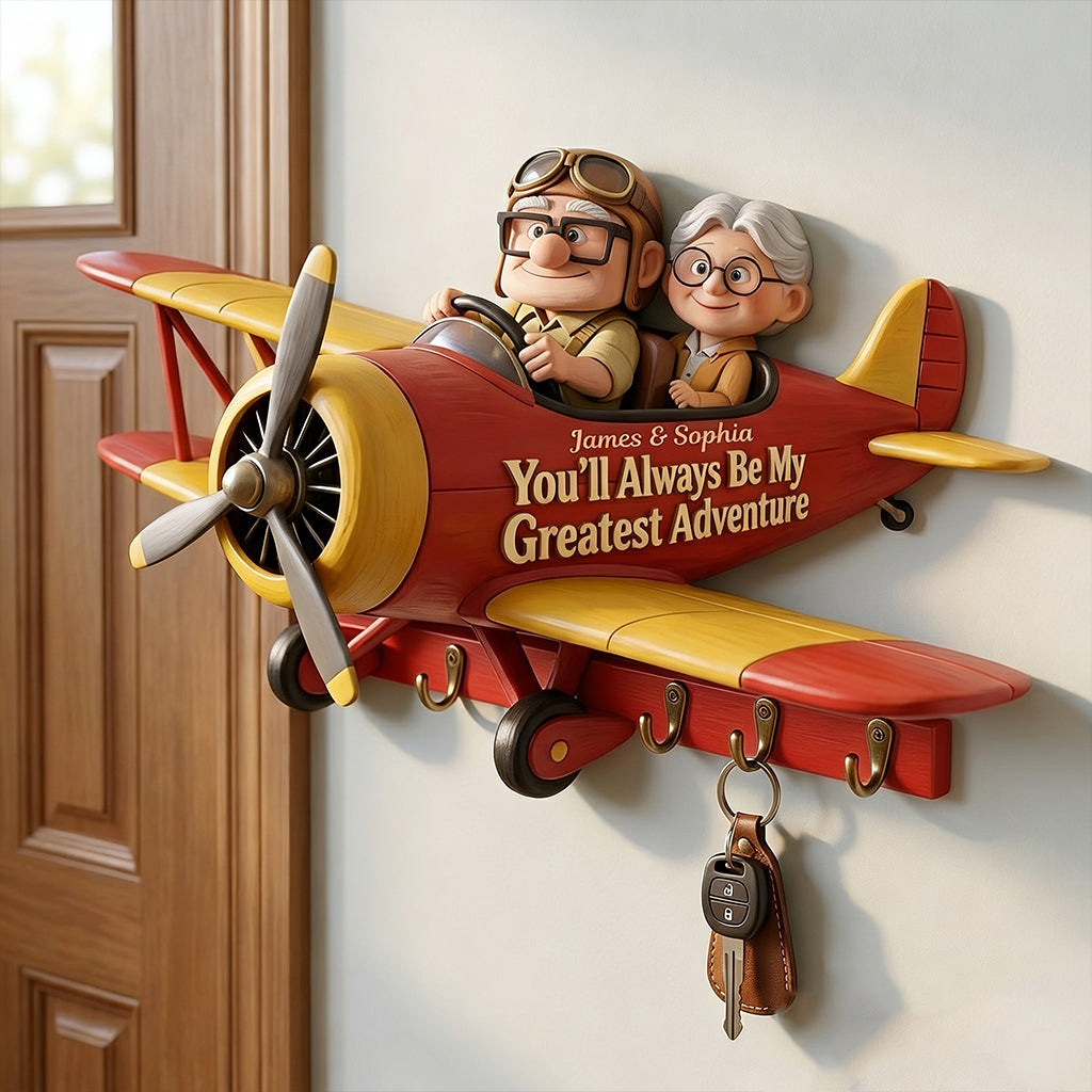 Personalized Up Movie Couple Custom Key Rack Gift for Home Custom Shaped Key Rack GradoCreations