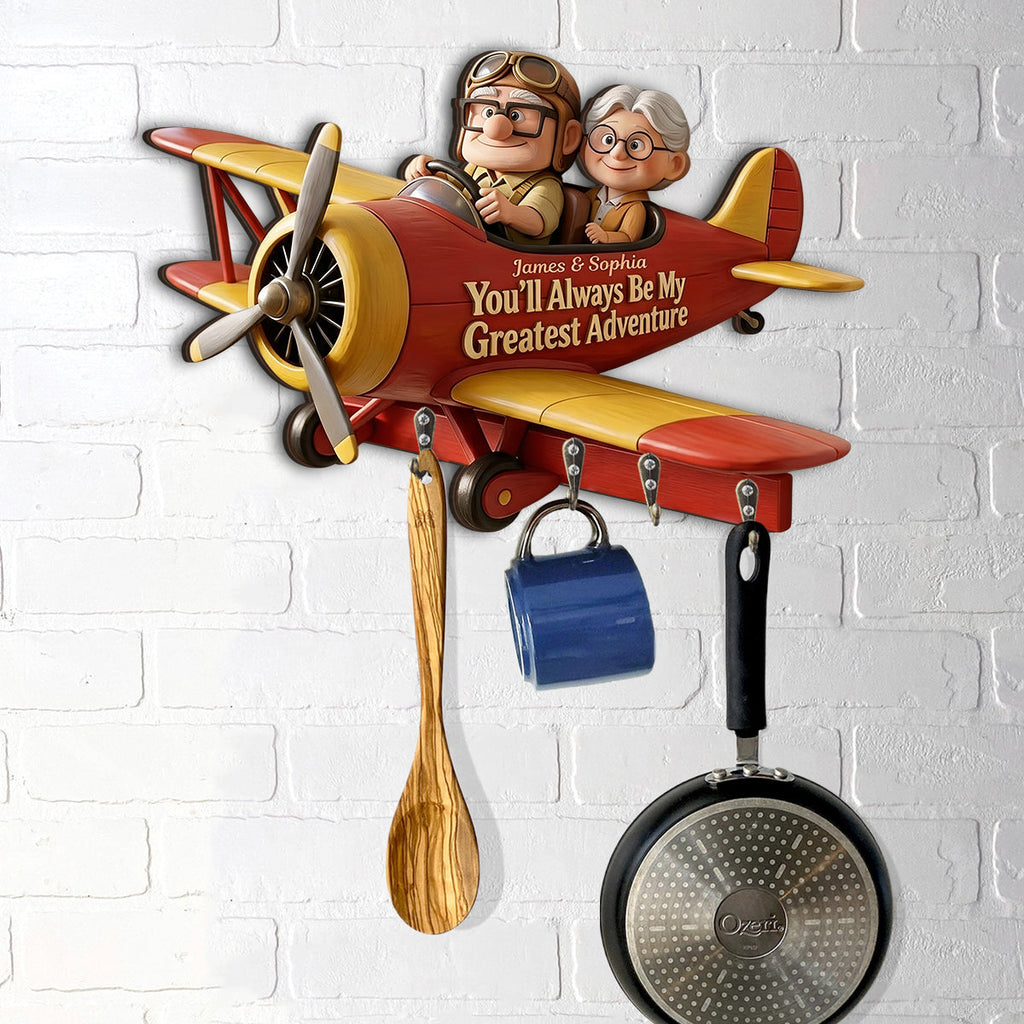 Personalized Up Movie Couple Custom Key Rack Gift for Home Custom Shaped Key Rack GradoCreations