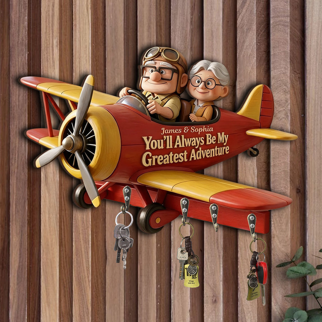 Personalized Up Movie Couple Custom Key Rack Gift for Home Custom Shaped Key Rack GradoCreations