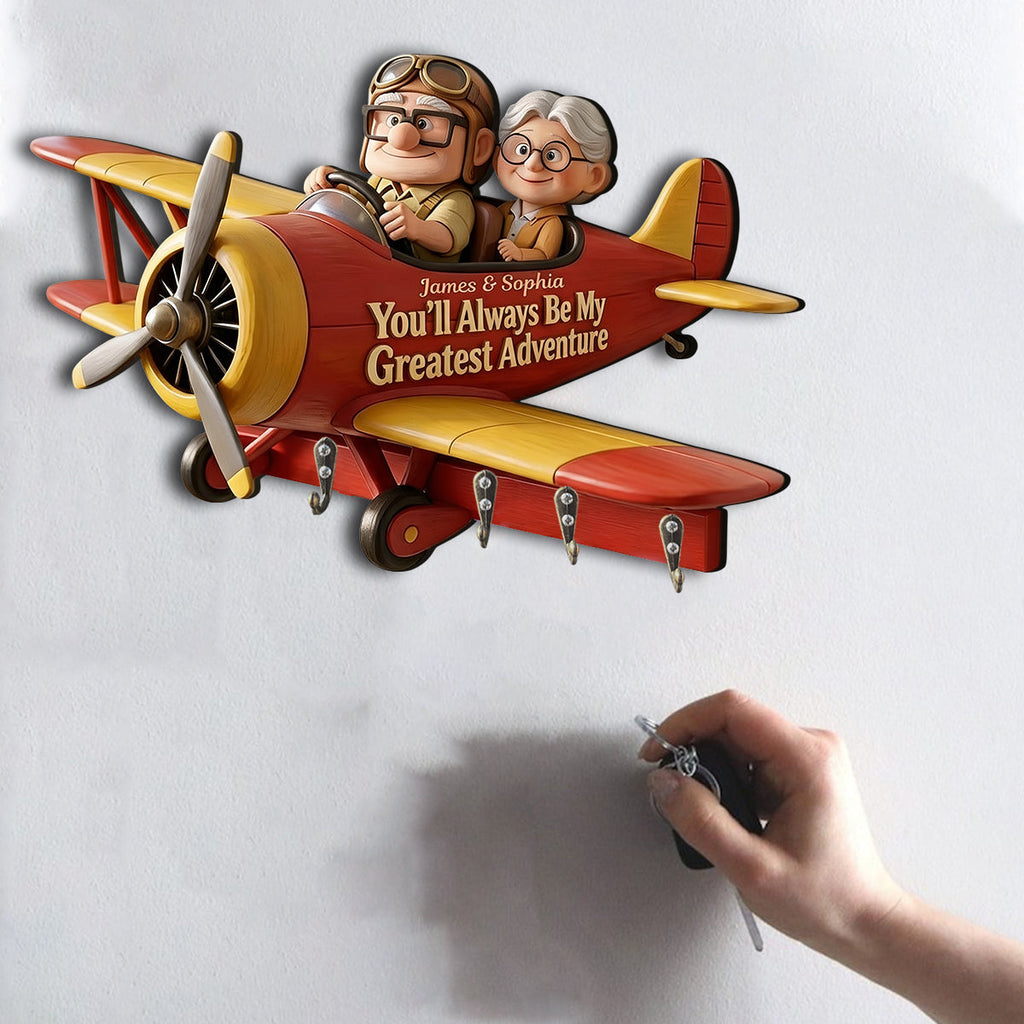 Personalized Up Movie Couple Custom Key Rack Gift for Home Custom Shaped Key Rack GradoCreations