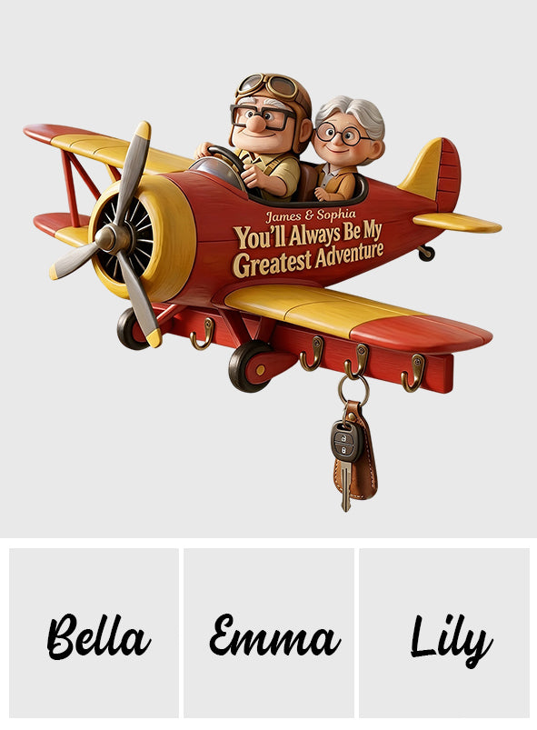 Personalized Up Movie Couple Custom Key Rack Gift for Home Custom Shaped Key Rack GradoCreations