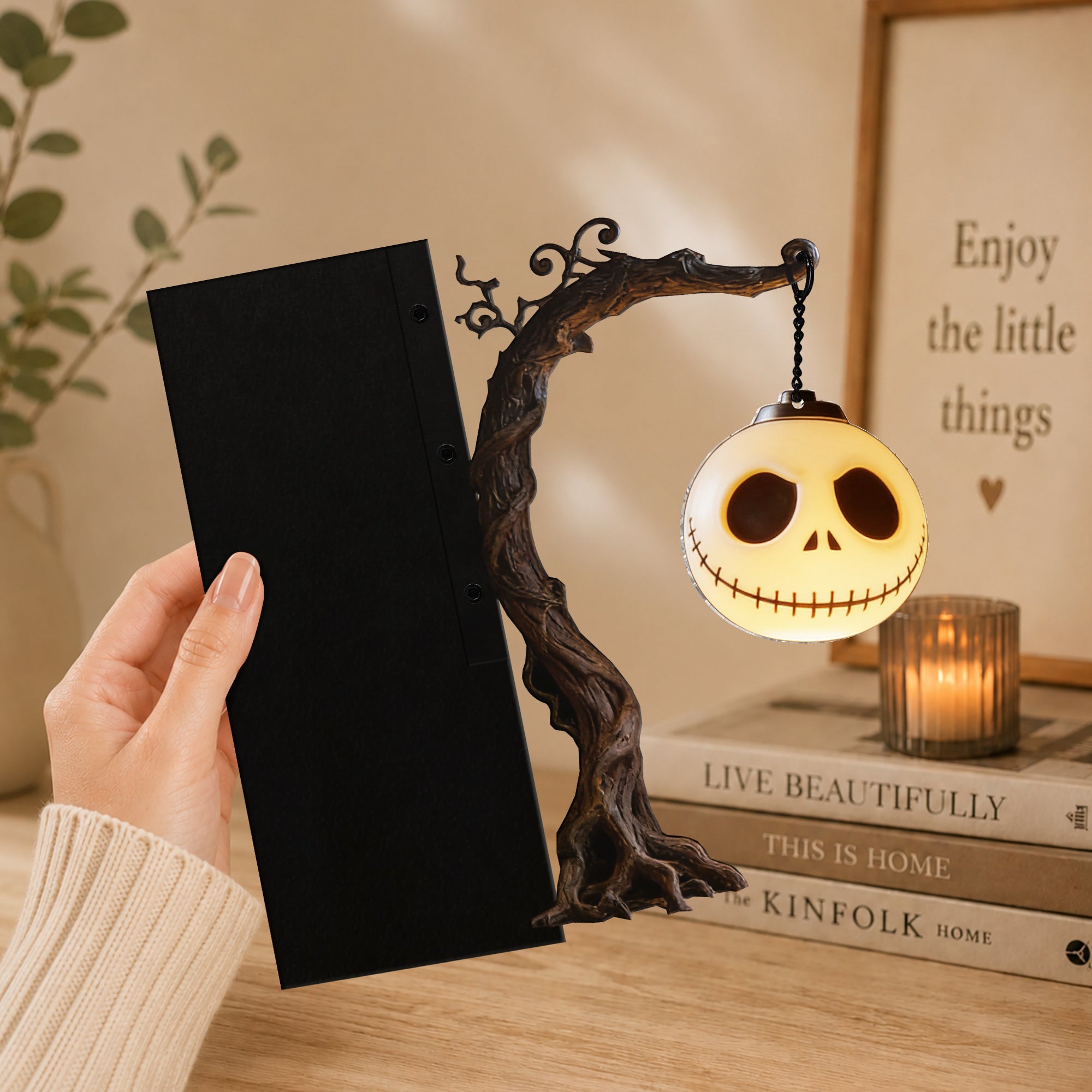 Personalized 3D Nightmare Bookshelf Lamp Custom Decor Gift Bookshelf Lamp GradoCreations