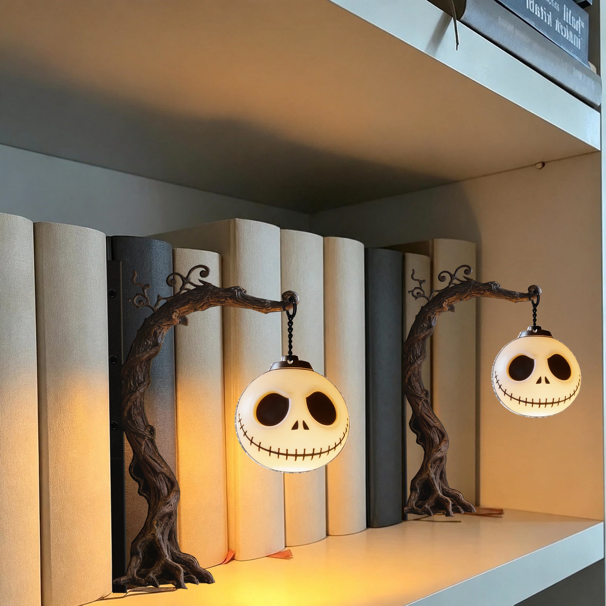 Personalized 3D Nightmare Bookshelf Lamp Custom Decor Gift Bookshelf Lamp GradoCreations
