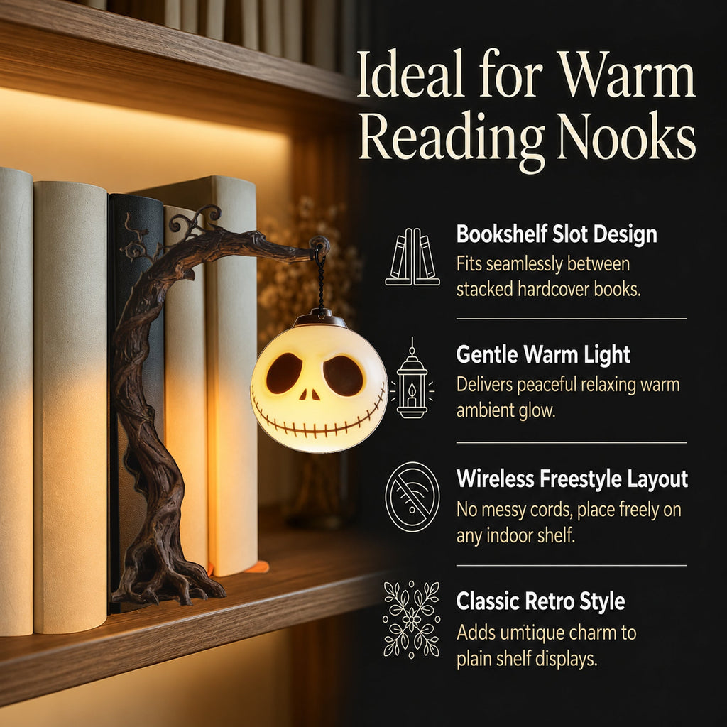 Personalized 3D Nightmare Bookshelf Lamp Custom Decor Gift Bookshelf Lamp GradoCreations