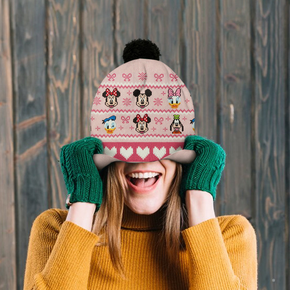 Personalized Disney Mouse Beanie Hat with Custom Name Gift Beanie Hat GradoCreations