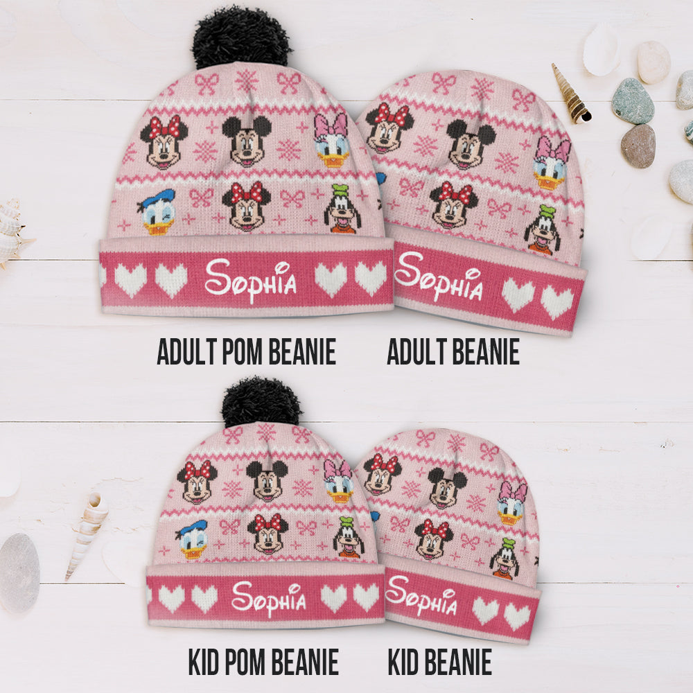 Personalized Disney Mouse Beanie Hat with Custom Name Gift Beanie Hat GradoCreations