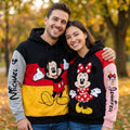 Personalized Mickey and Minnie Mouse Hoodie & Leggings Set for Couples Hoodie & Leggings GradoCreations