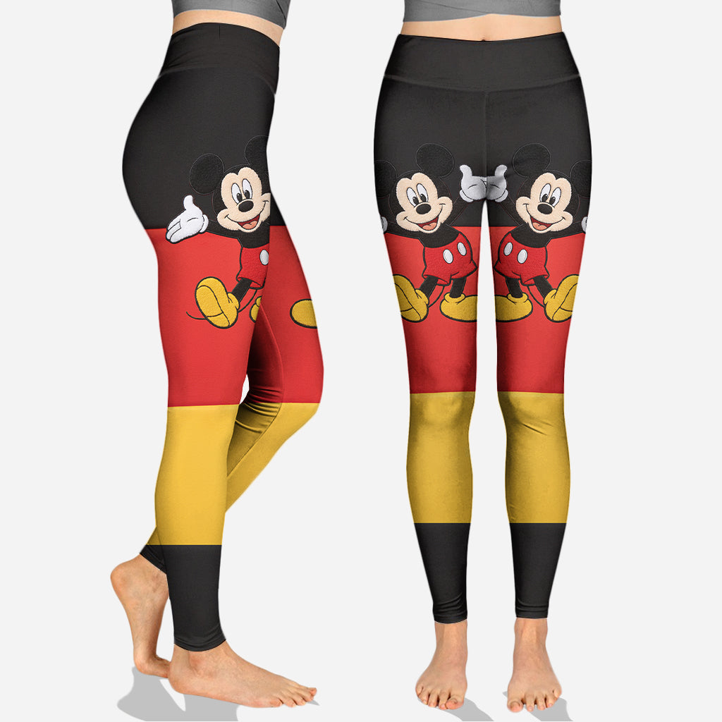 Personalized Mickey and Minnie Mouse Hoodie & Leggings Set for Couples Hoodie & Leggings GradoCreations