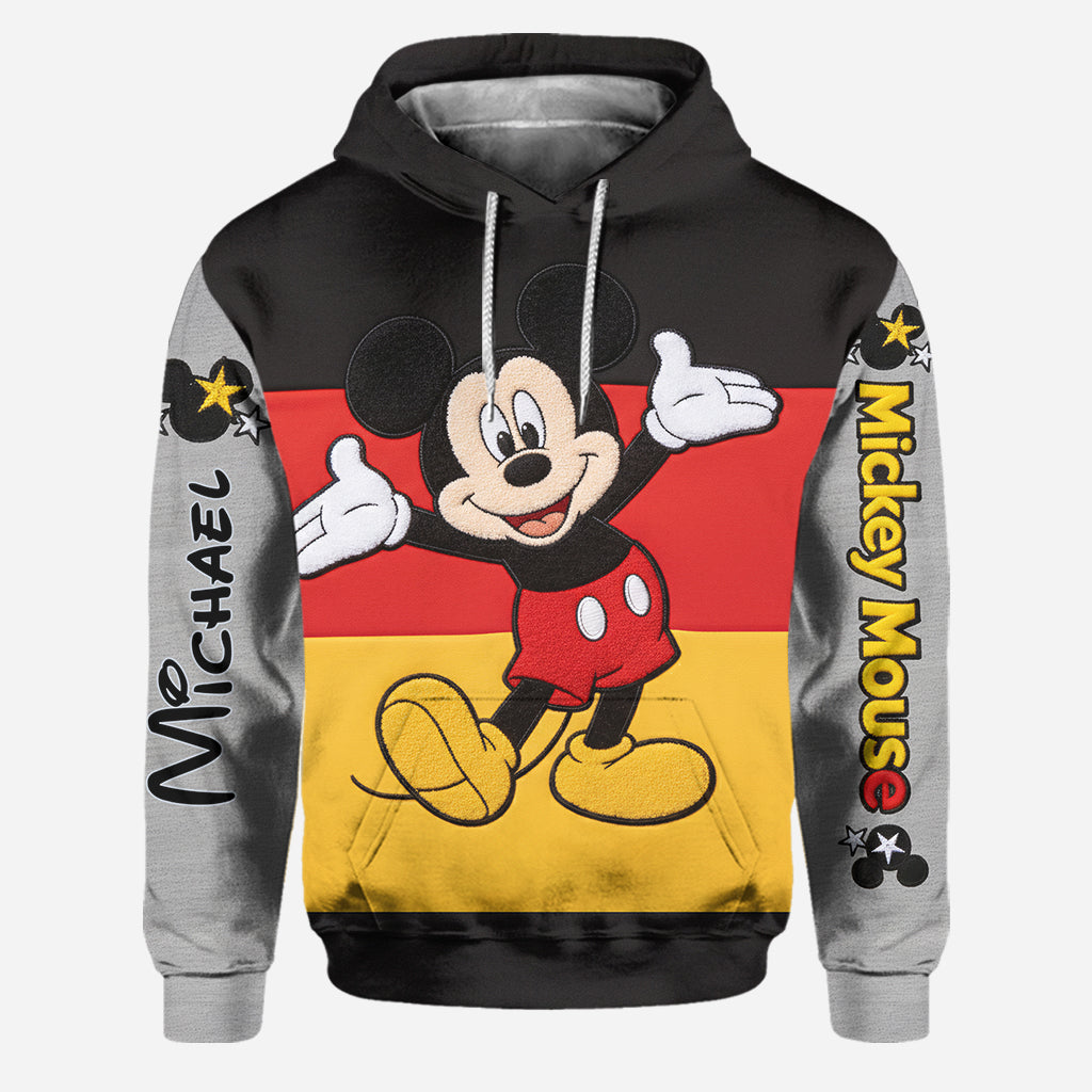 Personalized Mickey and Minnie Mouse Hoodie & Leggings Set for Couples Hoodie & Leggings GradoCreations