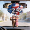 Personalized Up Movie Couple Car Ornament with Balloons Gift for Grandparents Car Ornament GradoCreations