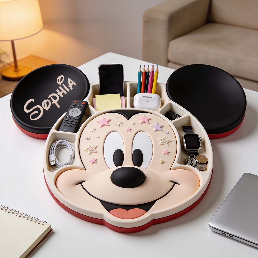 Personalized Mickey Mouse Catch-All Tray for Kids Gift Catch-All Tray GradoCreations