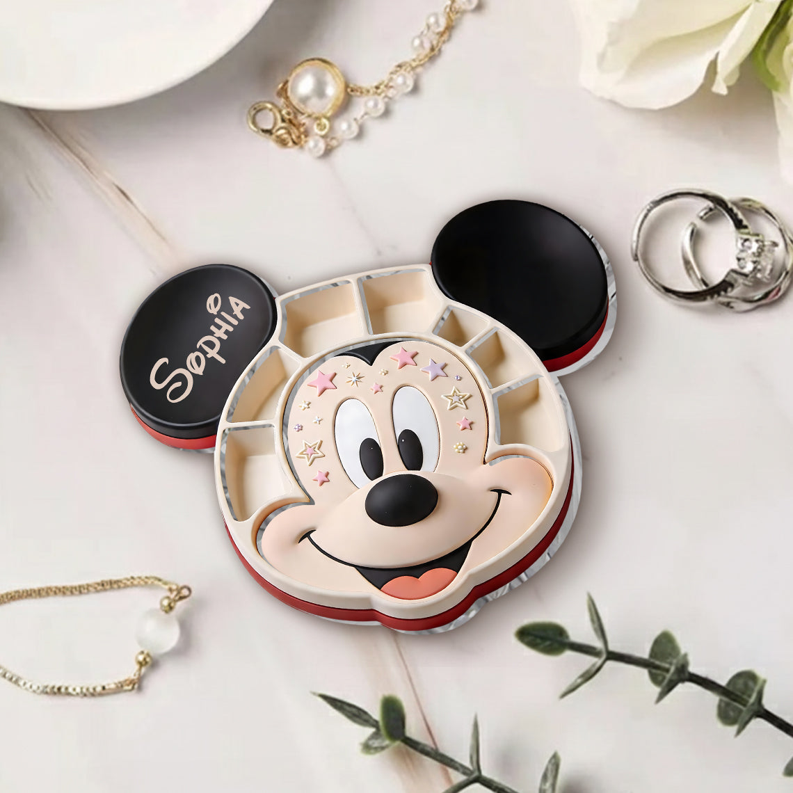 Personalized Mickey Mouse Catch-All Tray for Kids Gift Catch-All Tray GradoCreations