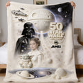 Personalized Dark Side Star Wars Blanket Custom Name Gift Blanket GradoCreations