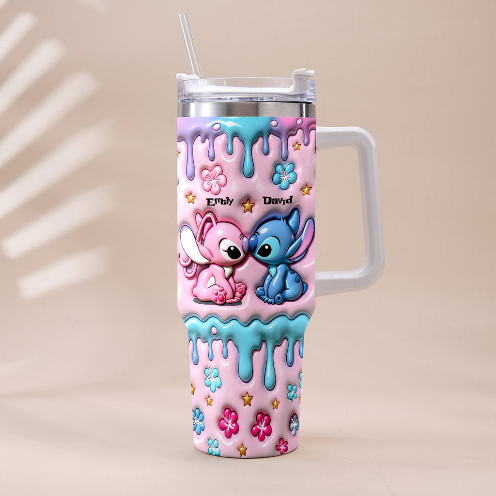 Personalized Ohana Tumbler with Plush Charm Gift for Couples Tumbler With Plush Charm GradoCreations