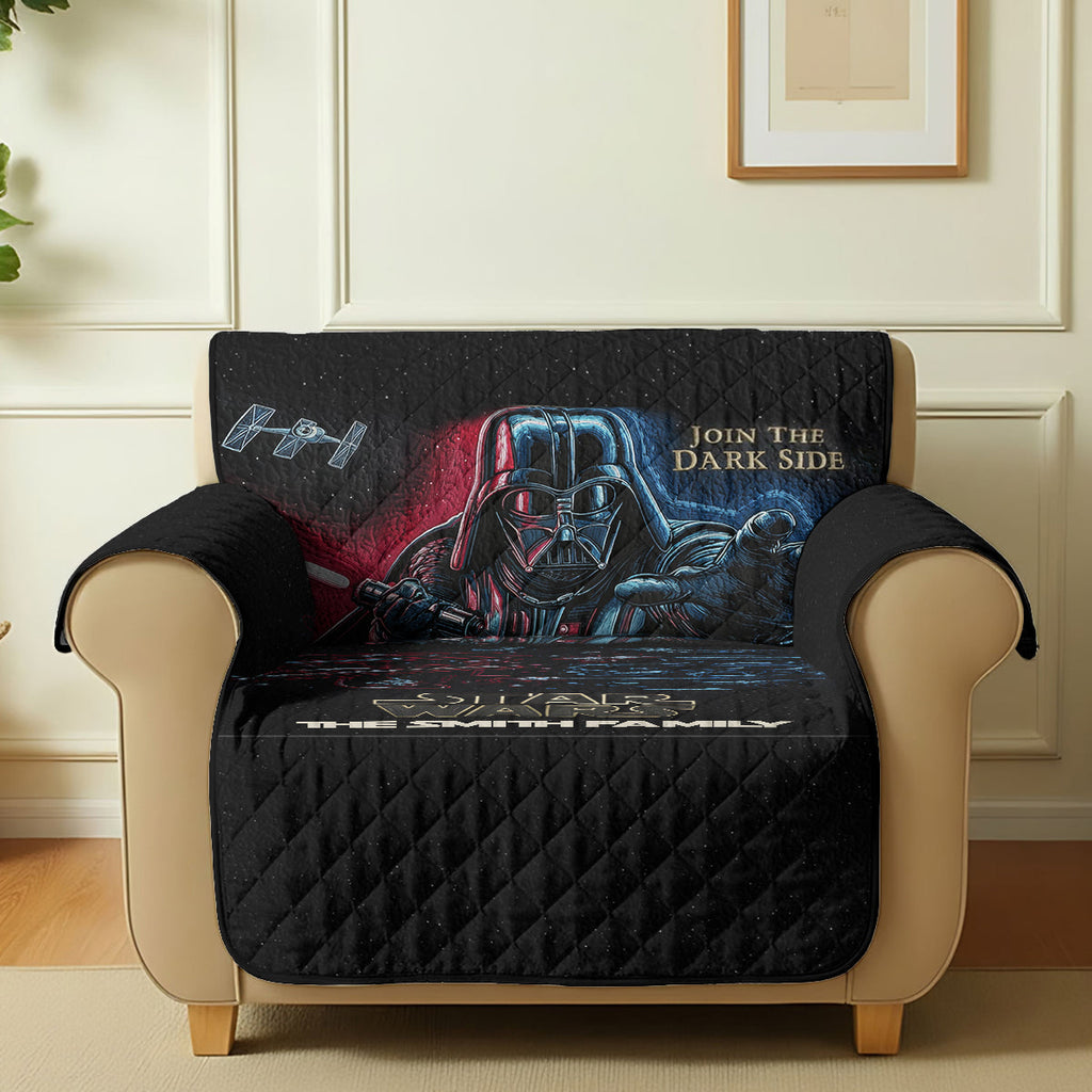 Personalized Star Wars Quilted Couch Cover Dark Side Gift Quilted Sofa/Couch Cover GradoCreations