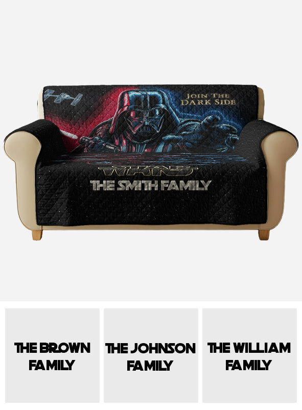 Personalized Star Wars Quilted Couch Cover Dark Side Gift Quilted Sofa/Couch Cover GradoCreations