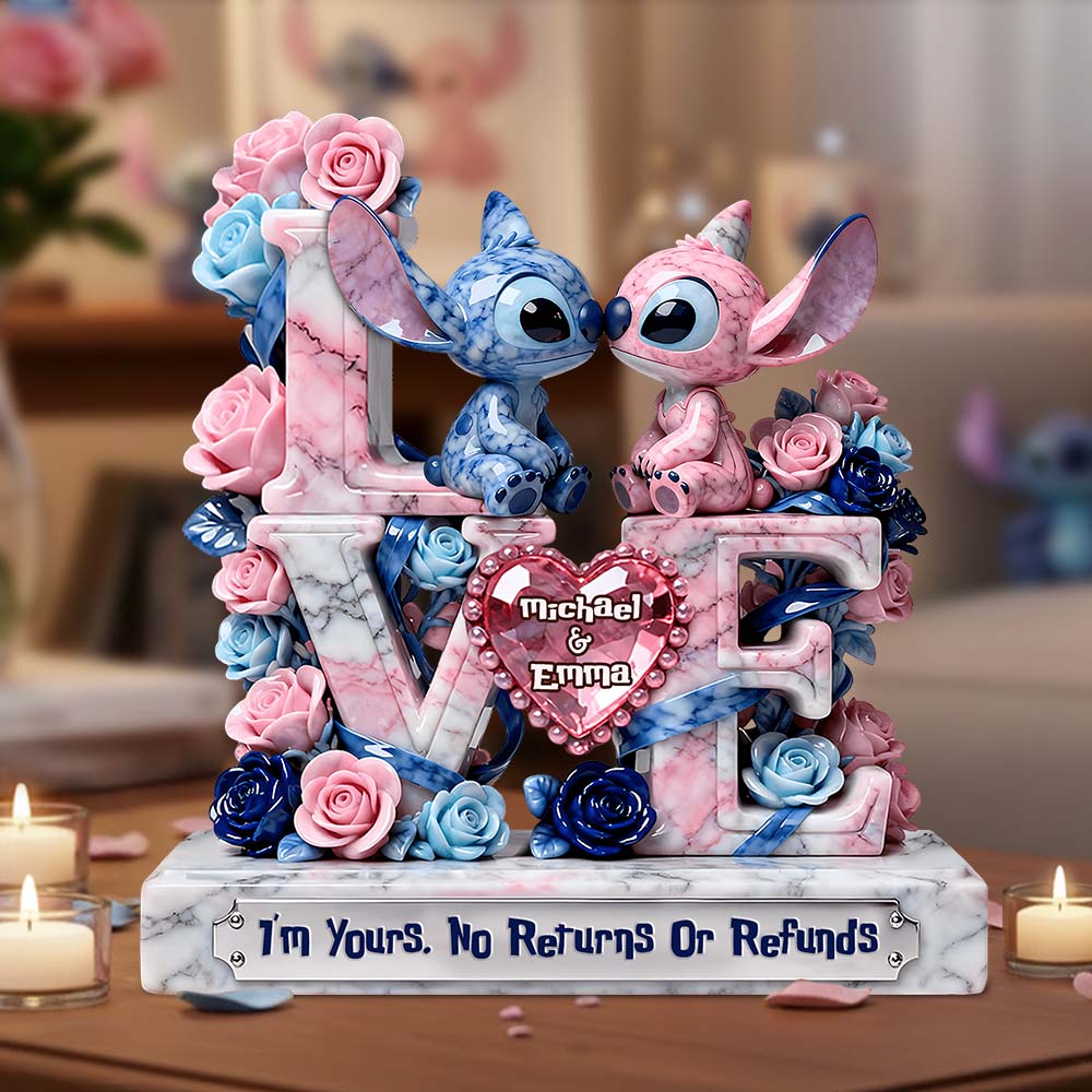 Personalized Ohana Acrylic Plaque Custom Gift for Couples Custom Shaped Acrylic Plaque GradoCreations