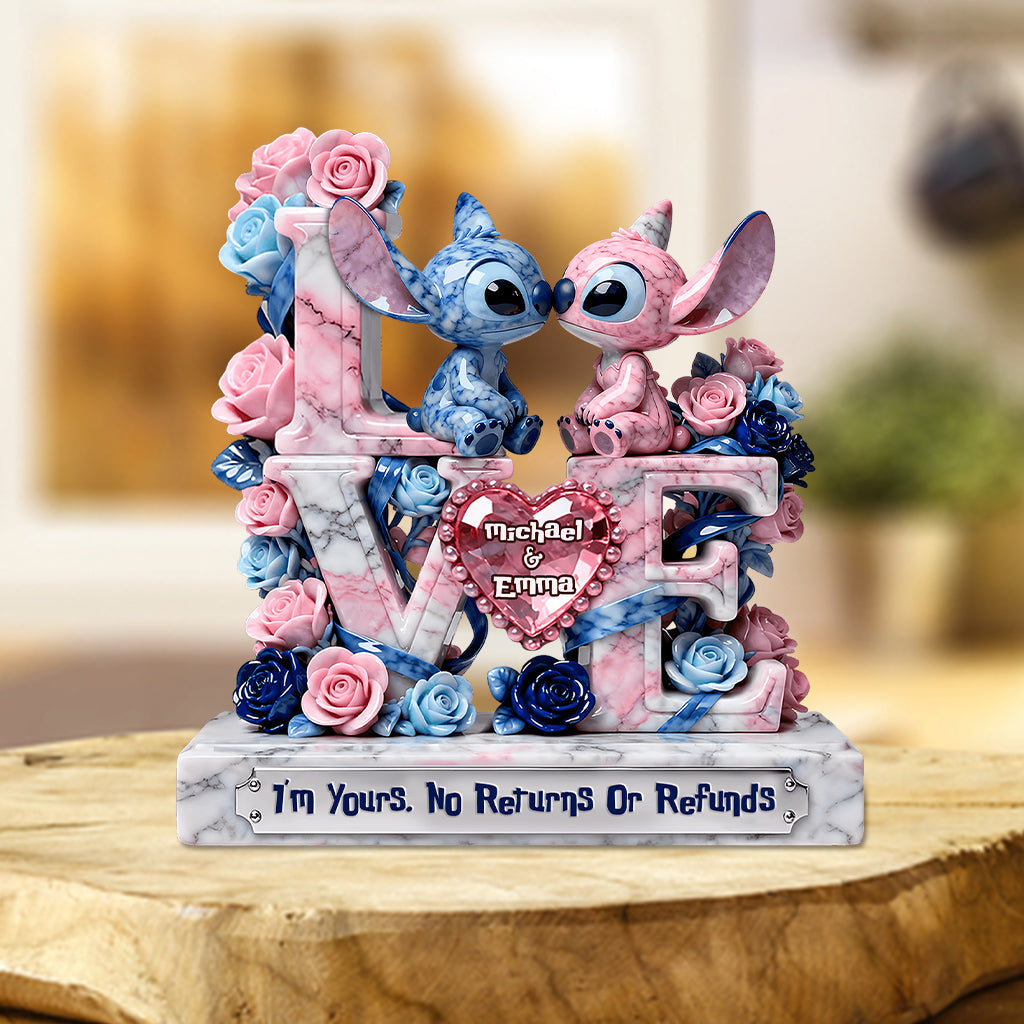 Personalized Ohana Acrylic Plaque Custom Gift for Couples Custom Shaped Acrylic Plaque GradoCreations
