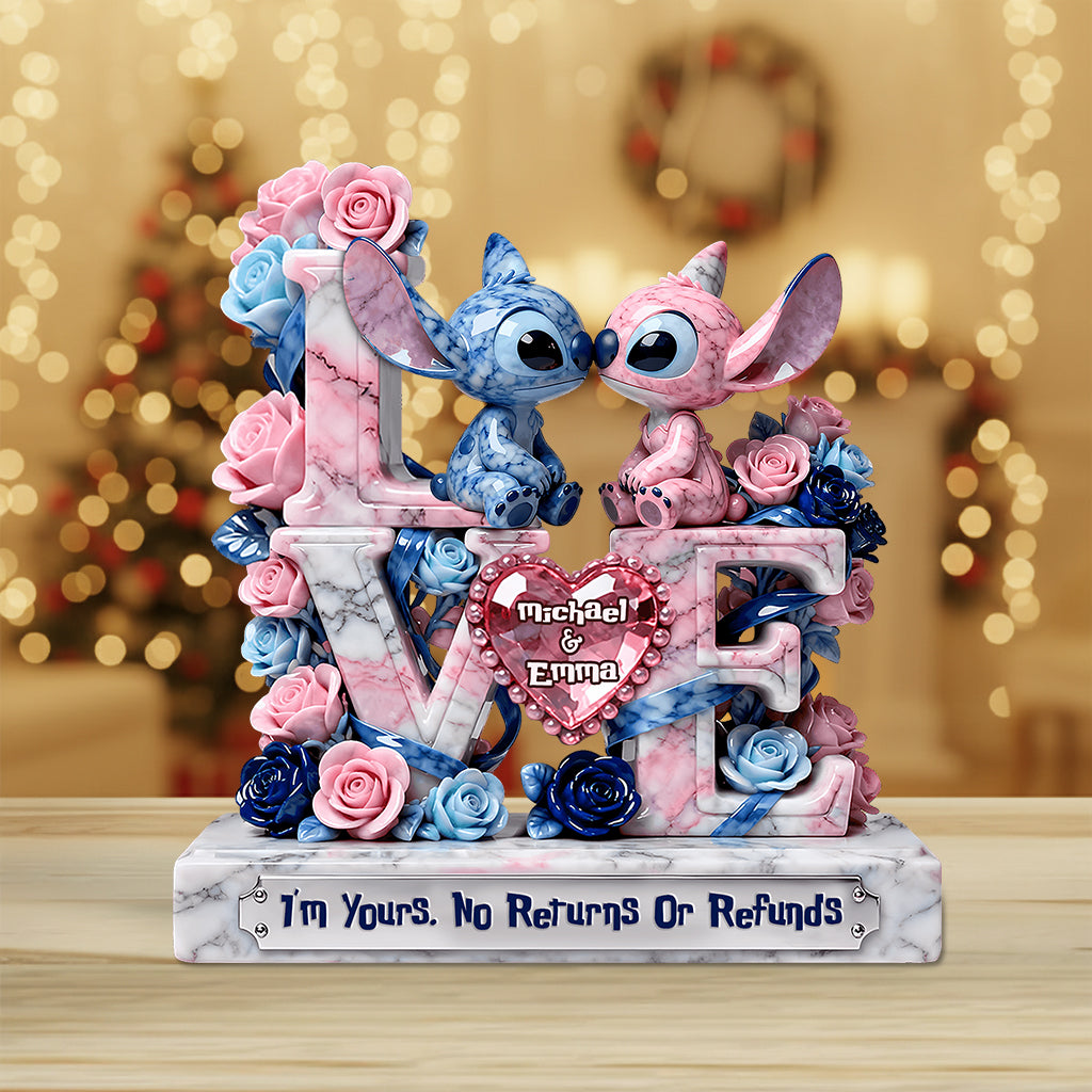 Personalized Ohana Acrylic Plaque Custom Gift for Couples Custom Shaped Acrylic Plaque GradoCreations