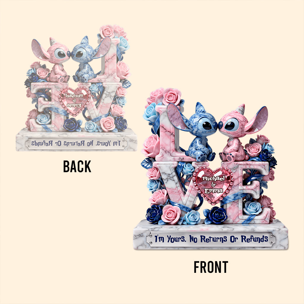 Personalized Ohana Acrylic Plaque Custom Gift for Couples Custom Shaped Acrylic Plaque GradoCreations