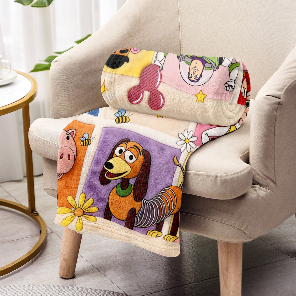 Personalized Toy Story Blanket Soft Custom Name Gift for Kids Blanket GradoCreations