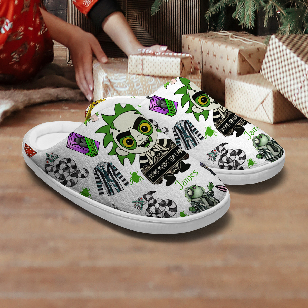Personalized Slippers with Custom Design for Unique Gifts Slippers GradoCreations