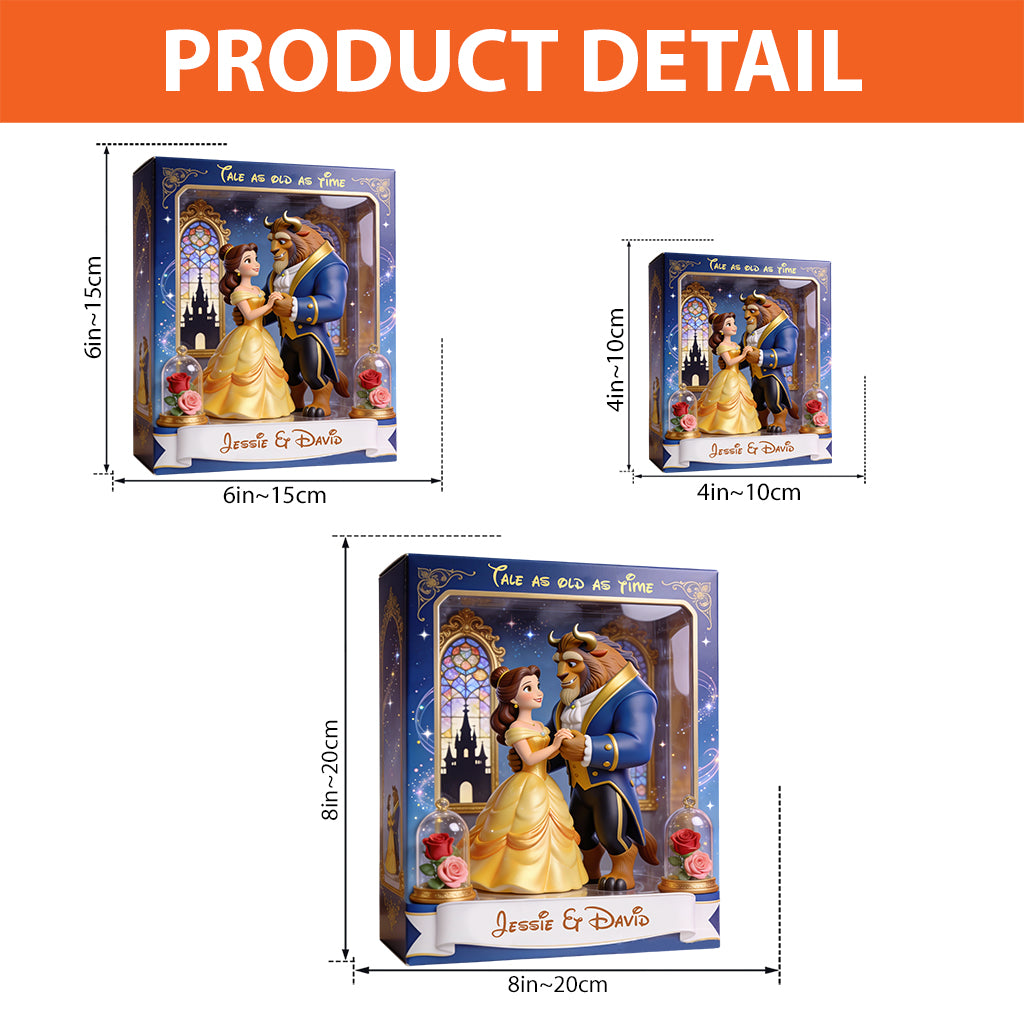 Personalized Beauty and the Beast Acrylic Plaque Custom Gift Custom Shaped Acrylic Plaque GradoCreations