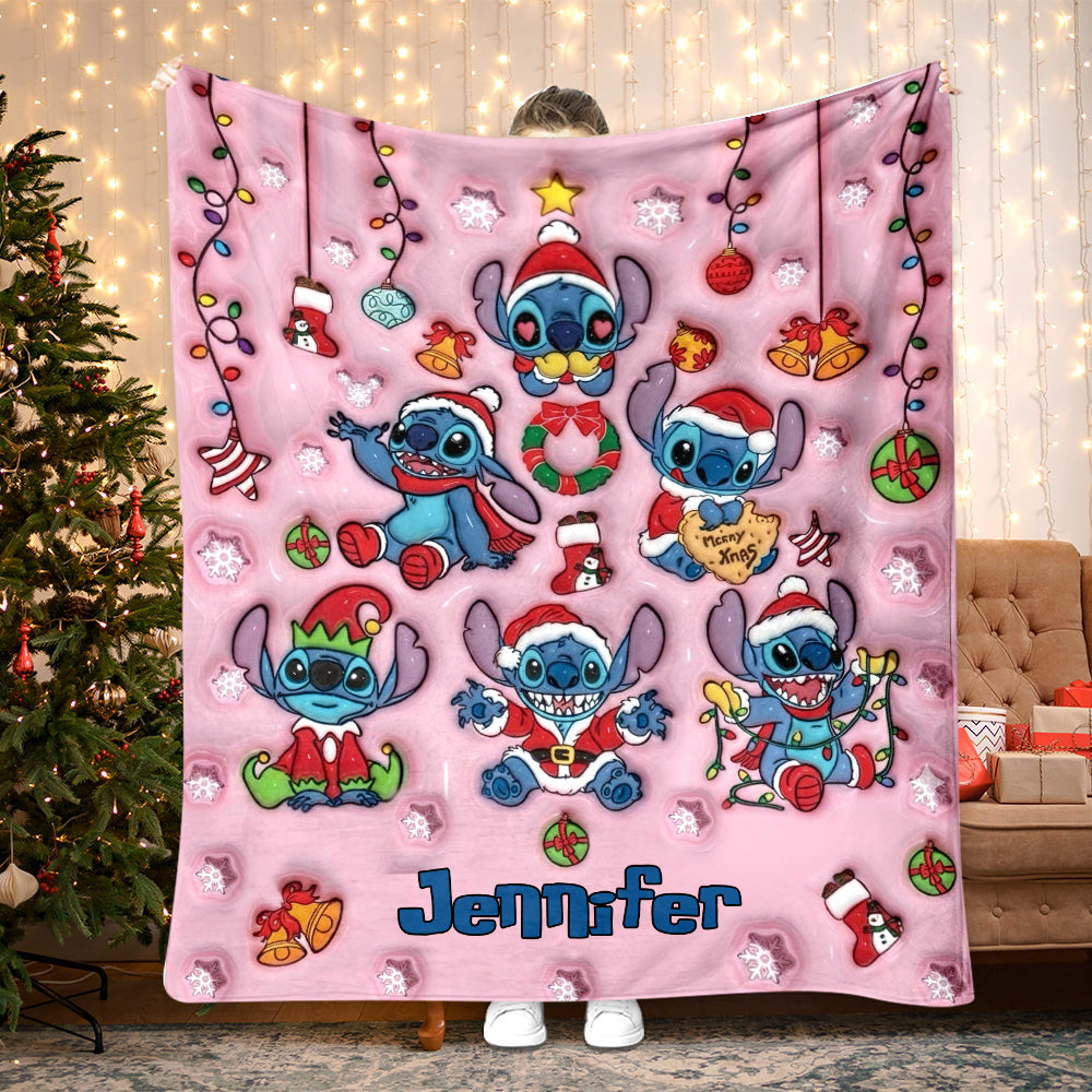 Personalized Ohana Blanket Custom Name Christmas Gift Blanket GradoCreations