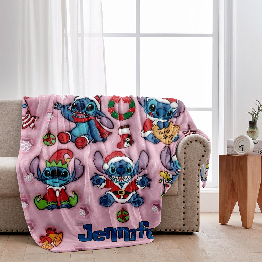 Personalized Ohana Blanket Custom Name Christmas Gift Blanket GradoCreations