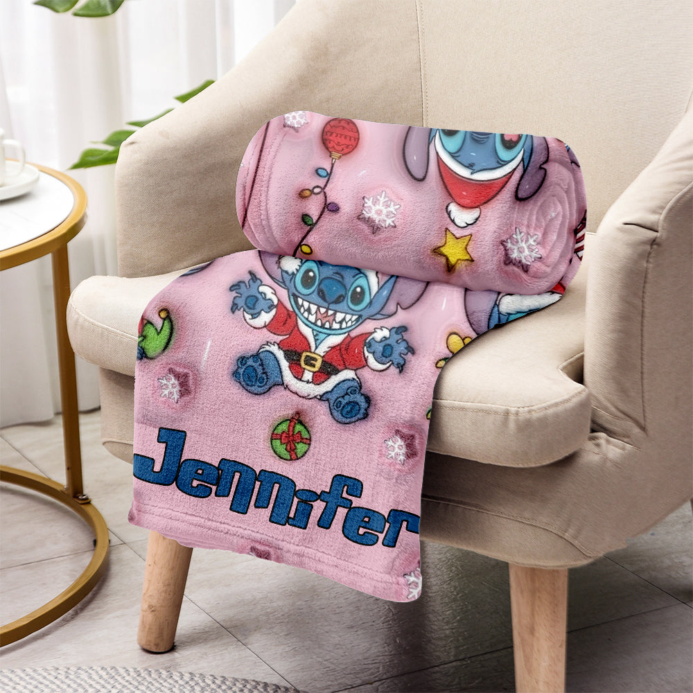Personalized Ohana Blanket Custom Name Christmas Gift Blanket GradoCreations
