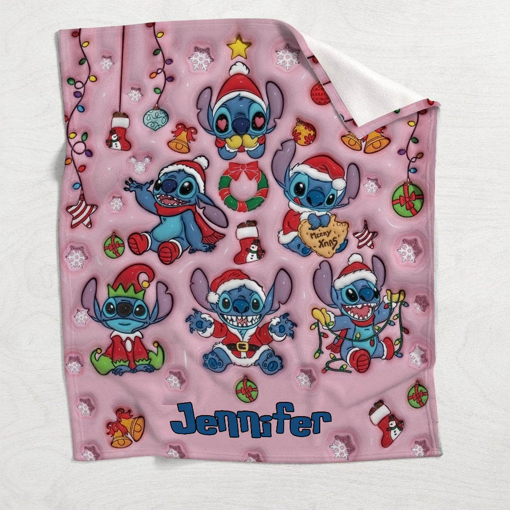 Personalized Ohana Blanket Custom Name Christmas Gift Blanket GradoCreations