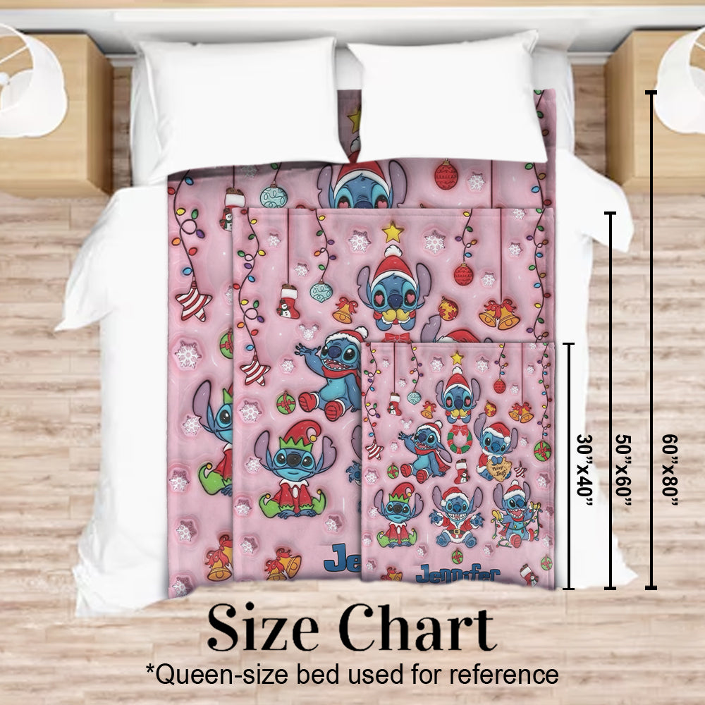 Personalized Ohana Blanket Custom Name Christmas Gift Blanket GradoCreations