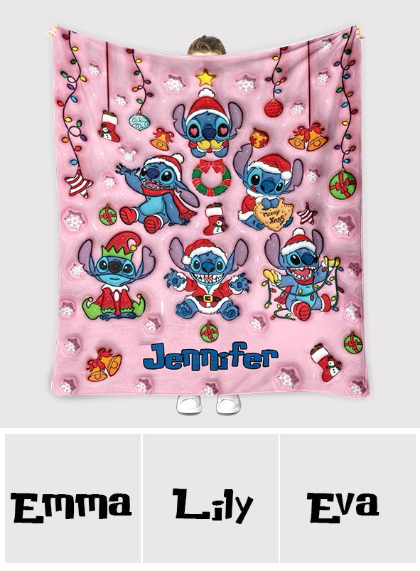 Personalized Ohana Blanket Custom Name Christmas Gift Blanket GradoCreations