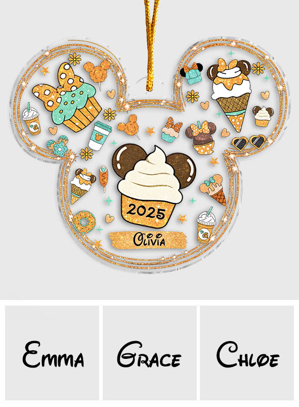 Personalized Disney-Inspired Mouse Ornament Custom Name Gift Ornament GradoCreations