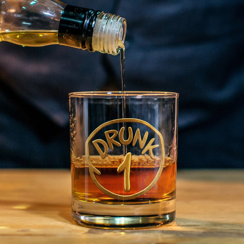 Personalized Whiskey Glass Set with Custom Names for Couples Whiskey Glass GradoCreations