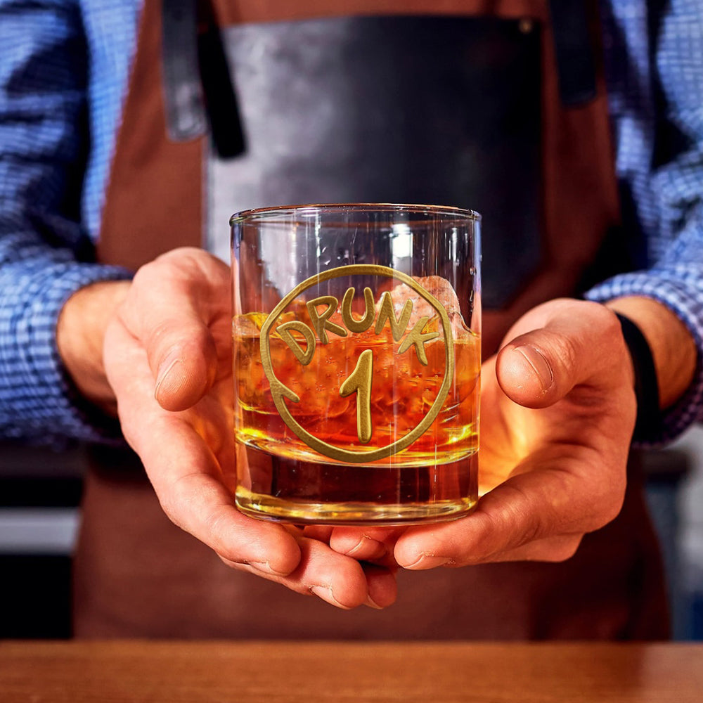 Personalized Whiskey Glass Set with Custom Names for Couples Whiskey Glass GradoCreations