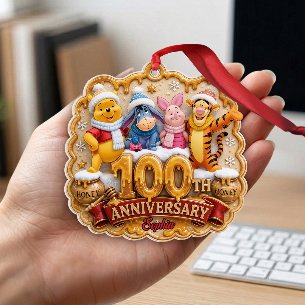Personalized Acrylic Ornament 100th Anniversary Gift for Family Ornament GradoCreations