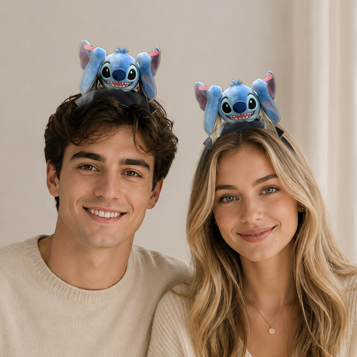 Personalized Ohana Shaped Leather Headband for Kids & Adults Shaped Leather Headband GradoCreations