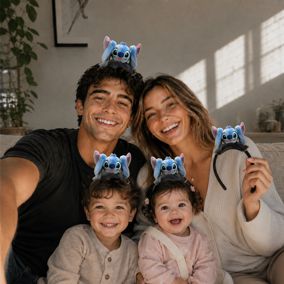 Personalized Ohana Shaped Leather Headband for Kids & Adults Shaped Leather Headband GradoCreations