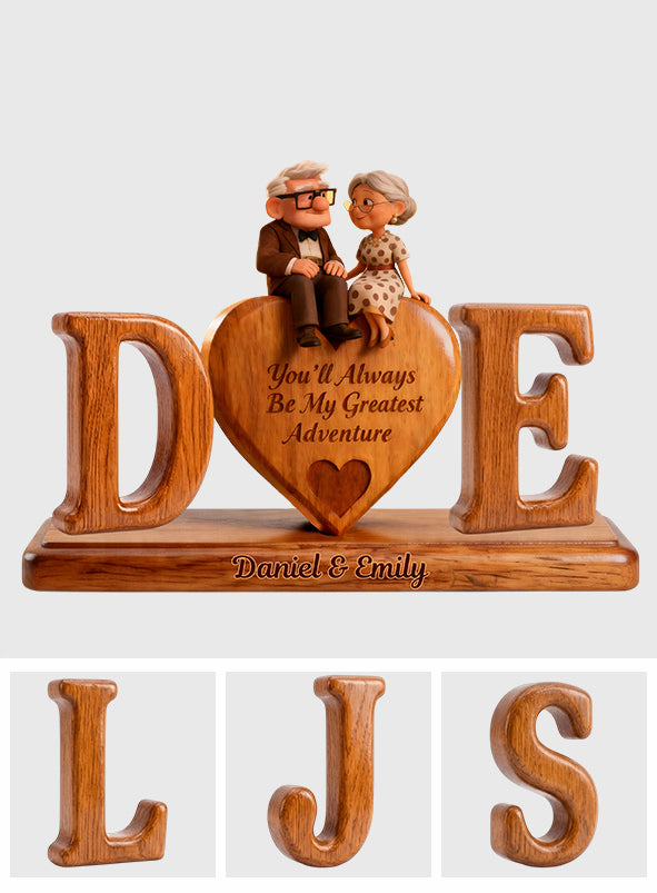 Personalized Couple Wood Plaque Unique Custom Shape Gift Custom Shaped Wood Plaque GradoCreations