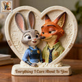 Personalized Acrylic Heart Plaque Custom Gift for Couples Custom Shaped Acrylic Plaque GradoCreations