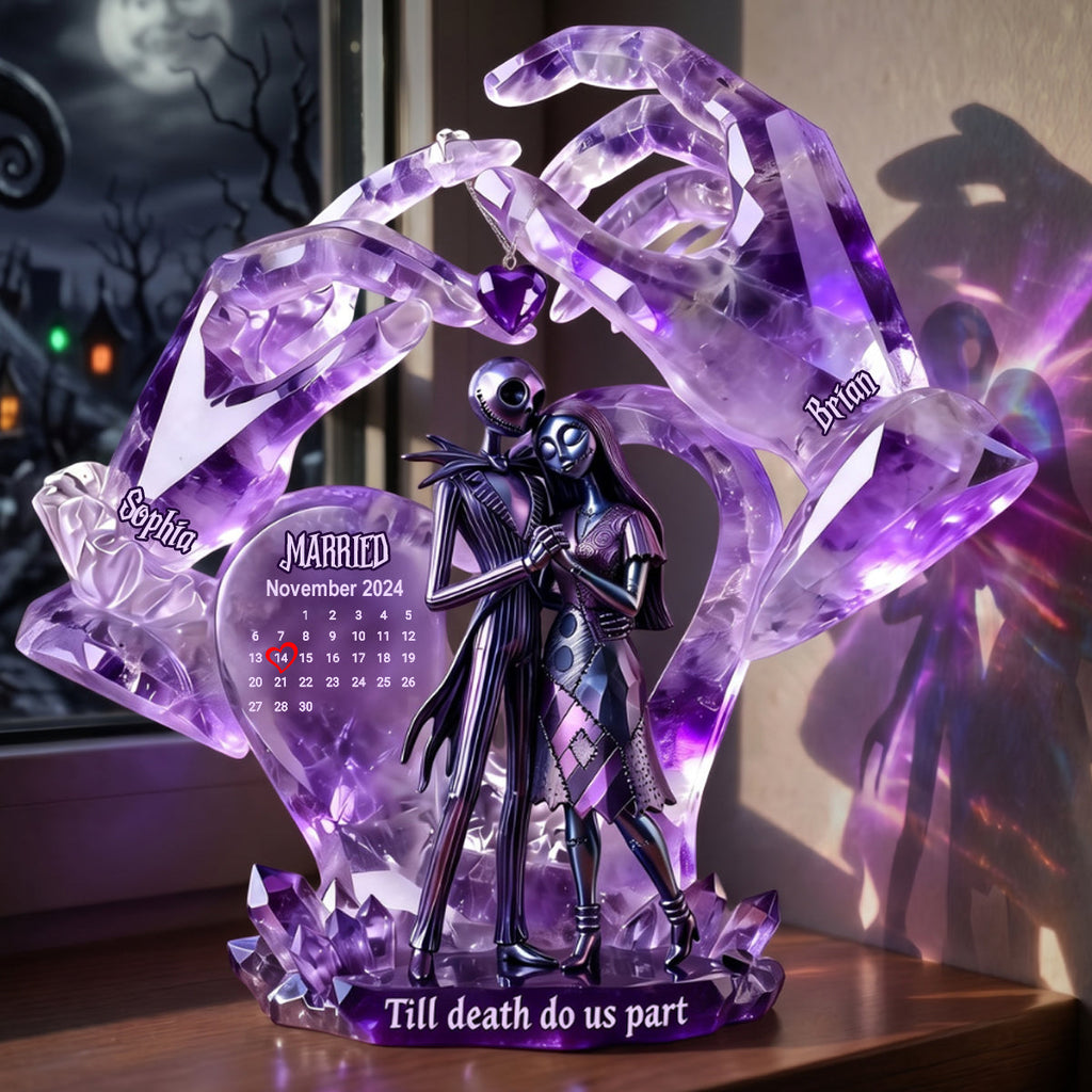 Personalized Custom Shaped Acrylic Plaque for Couples - Till Death Do Us Part Gift Custom Shaped Acrylic Plaque GradoCreations