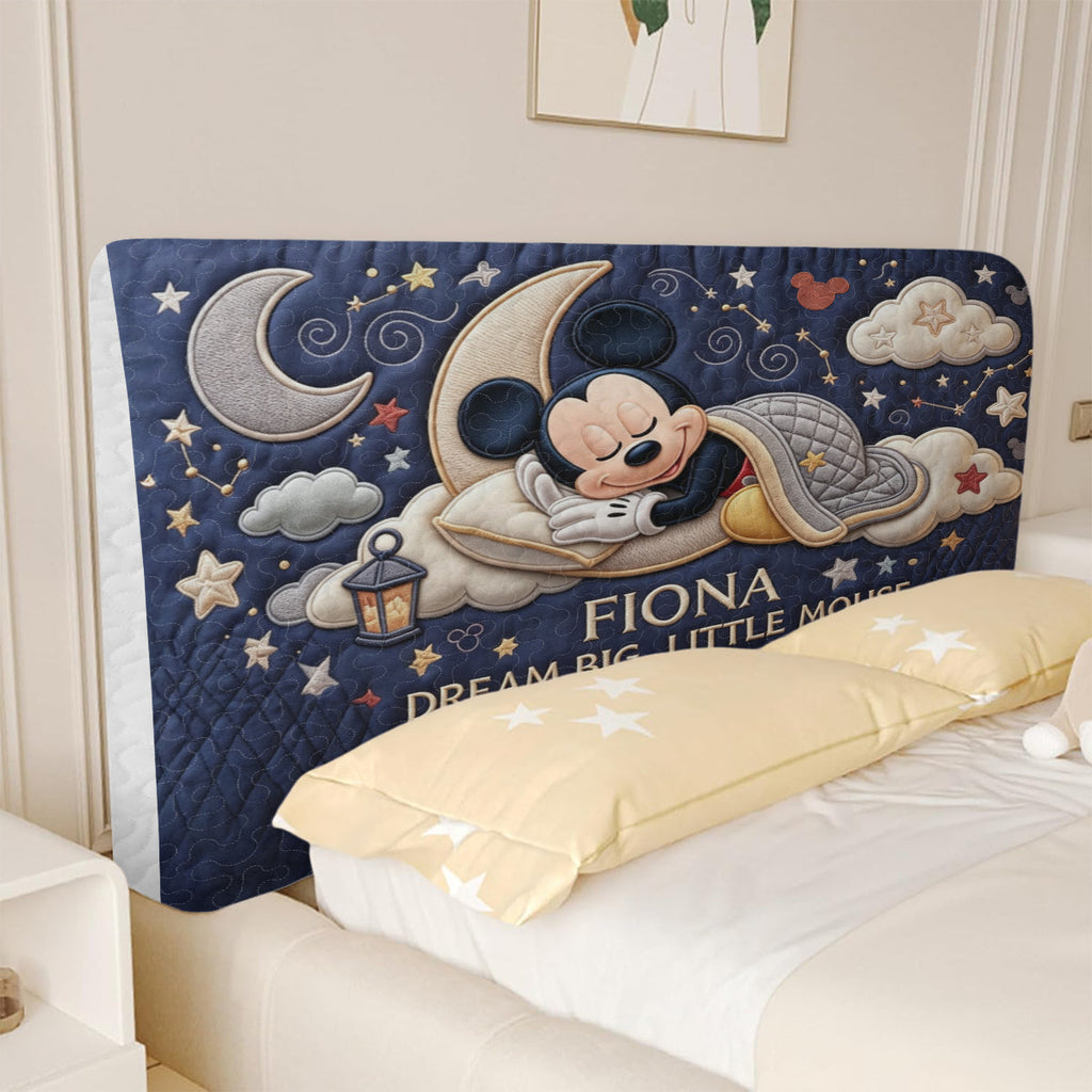 Personalized Quilted Mouse Headboard Slipcover for Kids Headboard Slipcover GradoCreations
