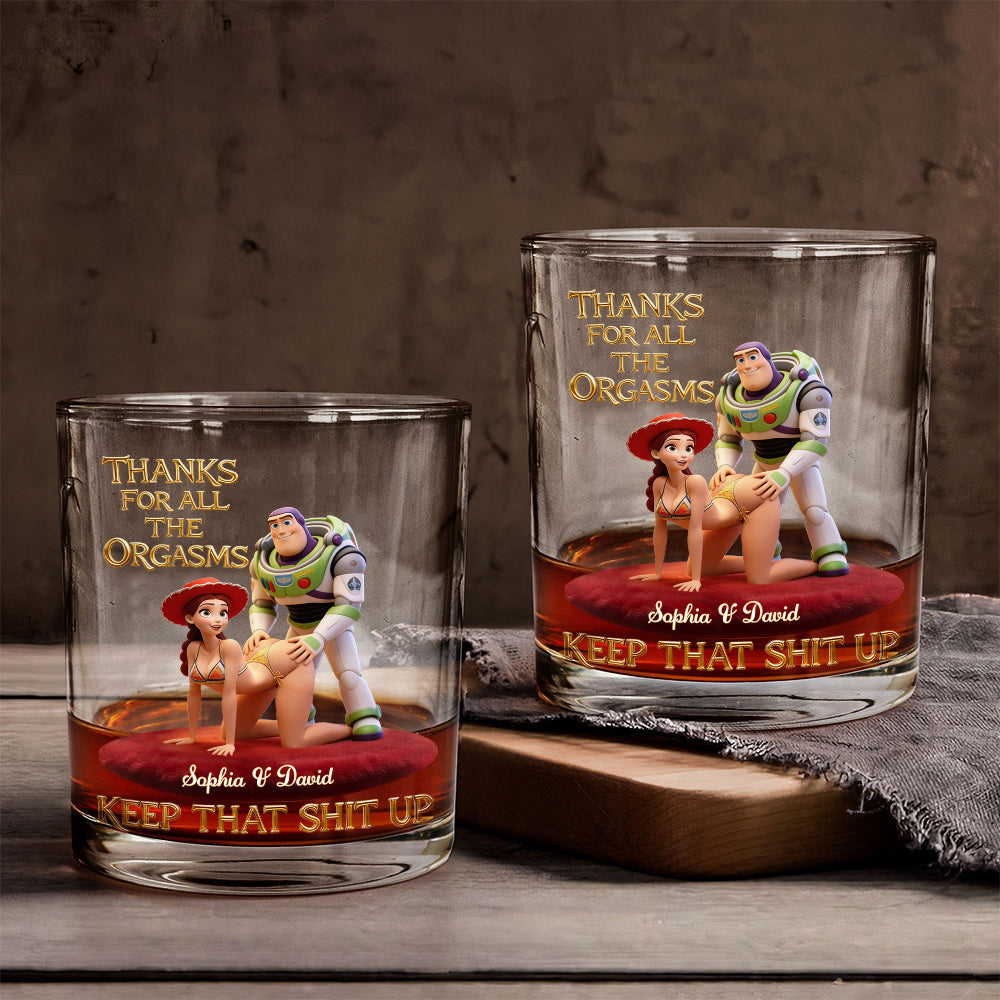 Personalized Whiskey Glass Unique Gift for Couples Custom Name Whiskey Glass GradoCreations