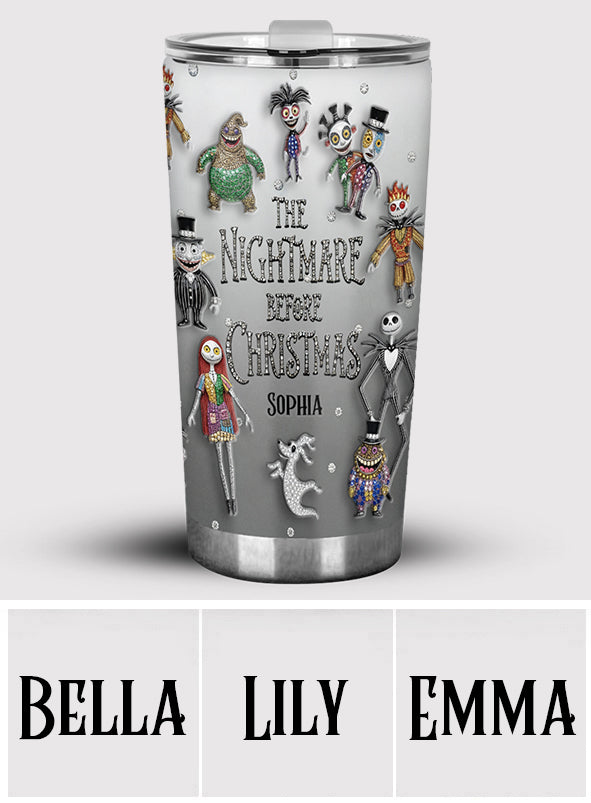Personalized Nightmare Before Christmas Tumbler Custom Name Gift Tumbler GradoCreations