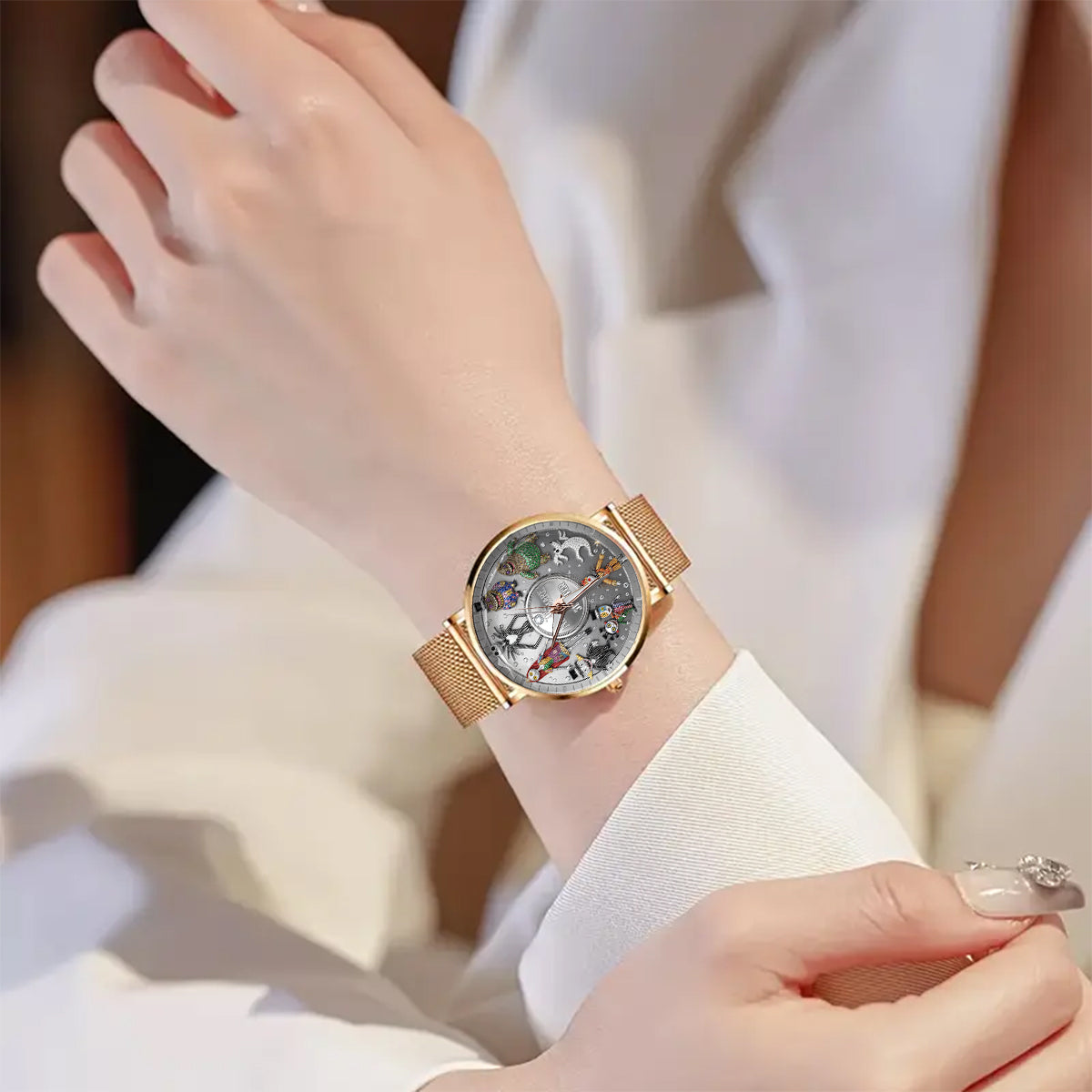 Personalized Nightmare Women Hand Watch Custom Name Gift Women Hand Watch GradoCreations