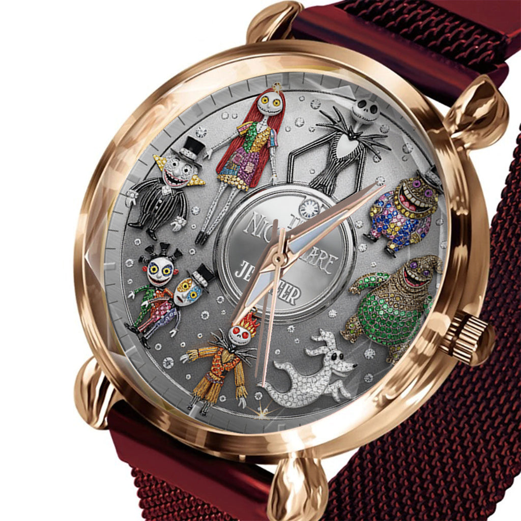 Personalized Nightmare Women Hand Watch Custom Name Gift Women Hand Watch GradoCreations
