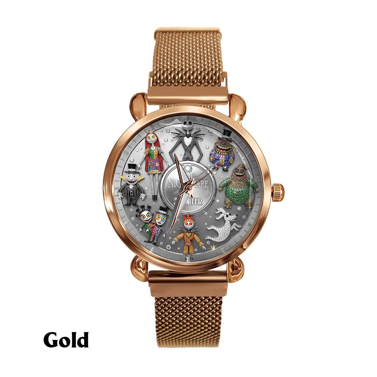 Personalized Nightmare Women Hand Watch Custom Name Gift Women Hand Watch GradoCreations