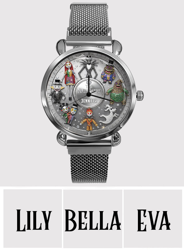 Personalized Nightmare Women Hand Watch Custom Name Gift Women Hand Watch GradoCreations